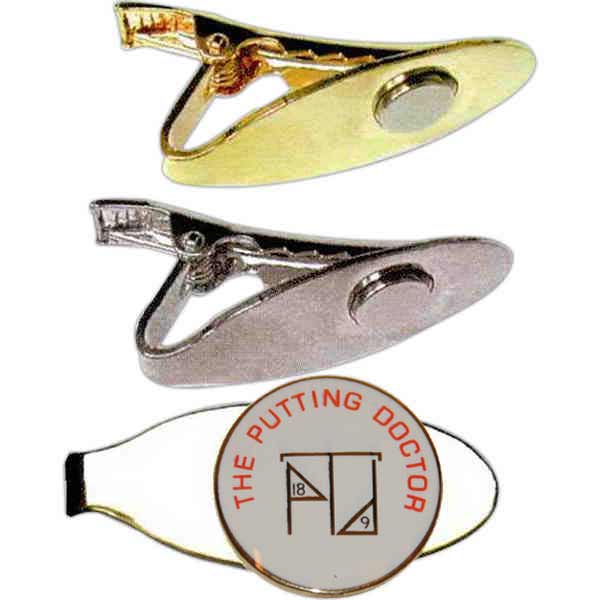 Custom Logo Hat Clip Gator Teeth With Full Color Epoxy Ball Marker