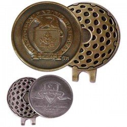 Custom Logo Hat Clip Golf Ball With Magnetic Metal Ball Marker ized Logo